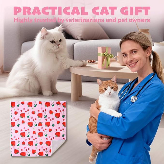 27.6 * 27.6 Inch Cat Grooming Wrap, Cat Wrap for Cutting Nails Cats Restraint for Nail Clipping Cats Swaddle Wraps for Medicine, Nail Clipping, Teeth Brushing, Ear Cleaning