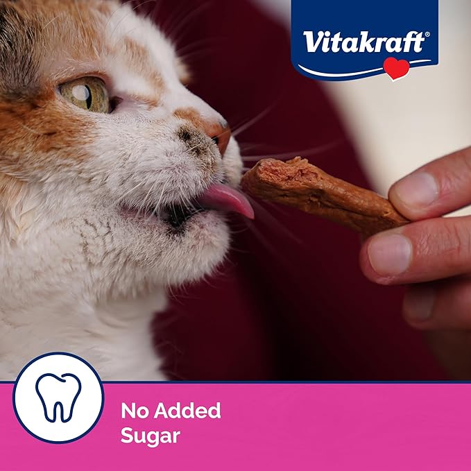 Vitakraft PurrSticks Meaty Cat Sticks - Chicken - Segmented and Breakable Meatstick - Deliciously Tender, 6 Count (Pack of 1)