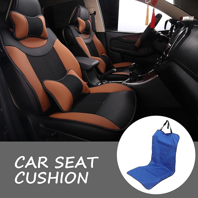 Alipis Pet Car Seat Cover Waterproof Oxford Cloth 106x49 Cm Sturdy Automotive Pet Supplies Car Seat Protector Pad for Dogs Travel Cushion Blue