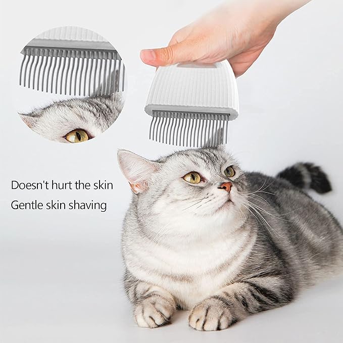 Cat Brush, Pet Massage Comb, Used To Remove Tangled Fluffy Loose Hair-Suitable For Cat/Dog/Rabbit Pet Hair Removal (Pink)