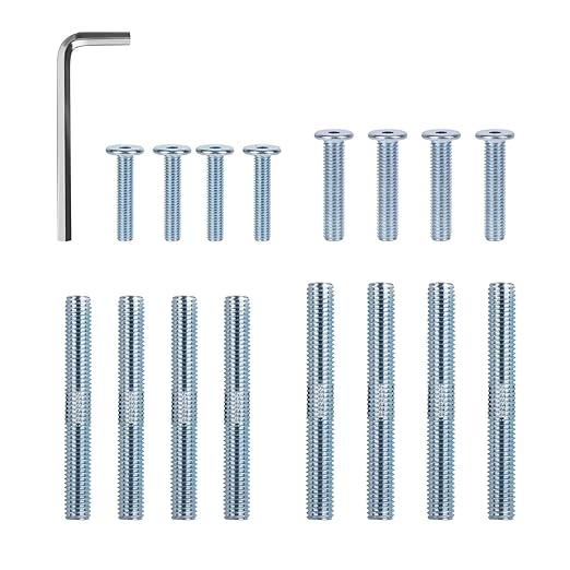 Cat Scratching Post Replacement Screws, M10 and M8 Screws for Cat Scratching Post with Allen Wrench 4PCS Threaded Bolt and 4PCS Screw (17 pcs)