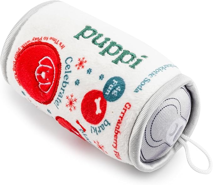 Haute Diggity Dog Puppi Solda Grrranberry Fizz Plush Dog Toy for Small, Medium & Large Dogs, Interactive Funny Parody Squeaky Toys, Soft, Durable, Machine-Washable, Safe & Cute Birthday Gift for Dogs