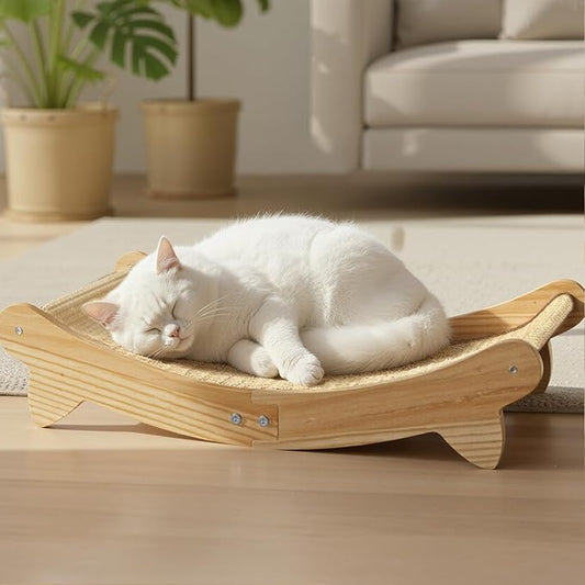 Cat Scratcher Bed – Durable Arc-Shaped Cat Bed & cat Scratching Post for Kittens and Adult Cats