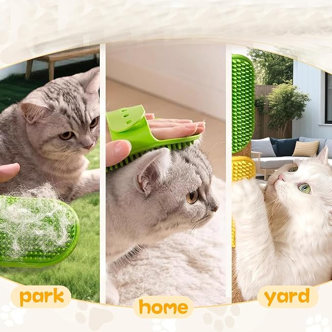 Silicone Grooming Strap Pad for Cats, Silicone Grooming Strap Pad 2-in-1self Groomer for Kitten,Bathing Brush,Scratching Board Pet Supplies for Cats Tree Furniture Sofa Chair Legs (2pcs Red)
