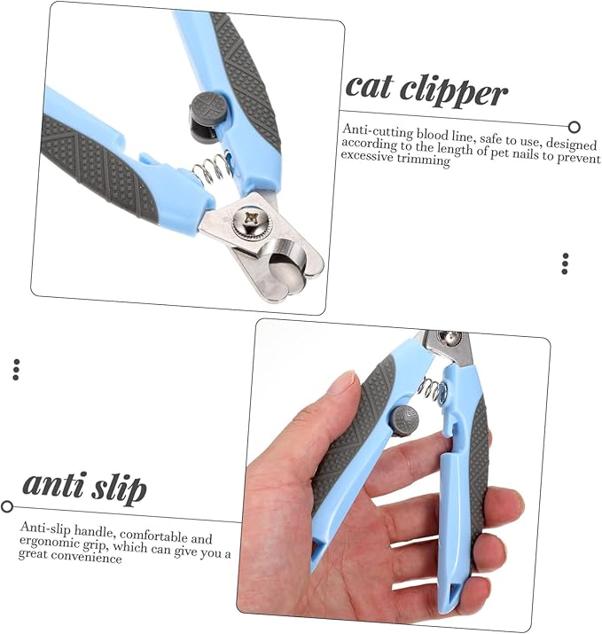 Happyyami Cat Nail Clippers Pet Nail Pet Grooming Clippers Cat Nail Trimmer Cat Clipper Cat Nail Scissors Cat Claw Trimmer Nails Dog Clippers Portable Dog Clipper Abs The Cat Dog Supplies