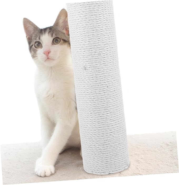 Cat Scratching Post Natural Rope High Climbing Toy for Cats Easy Installation Scratch Replacement for Indoor Play and Scratching Needs