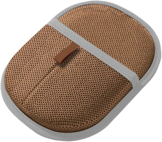 HouseVibe Pet Hair Removal Glove for Cats Dogs Grooming Deshedding Brush Animal Fur Removal Tool for Pet Beds Puppy Clothes Rugs 9.45x6.30 inch- Brown