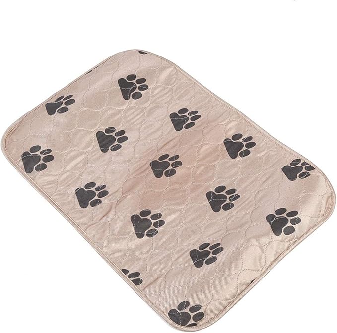 Reusable Dog Pee Pad, Absorbent Pet Urine Mat for Dogs and Cats, 4 - Layer Machine Washable Mat with Barrier for Hard Floors, Print Design in (40 * 60cm)