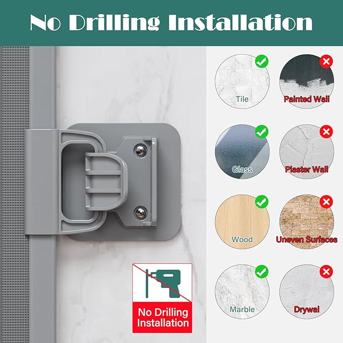 Retractable Baby Gates No Drilling | 54" Wide x 34" Tall Dog Gates for Stairs | Indoor/Outdoor Use | Child Gates for Doorways, Deck, Porch, Hallways, Patio - Gray