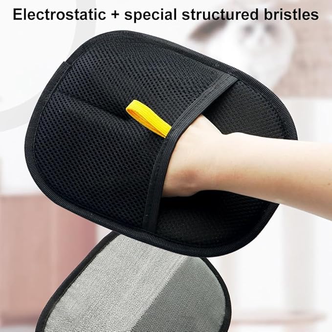 1/2/3 pcs Pet Brush Gloves Double Sided Pet Hair Remover Gloves Deshedding Brush Glove for Dog Cat Rabbit with Long/Short/Curly Hair