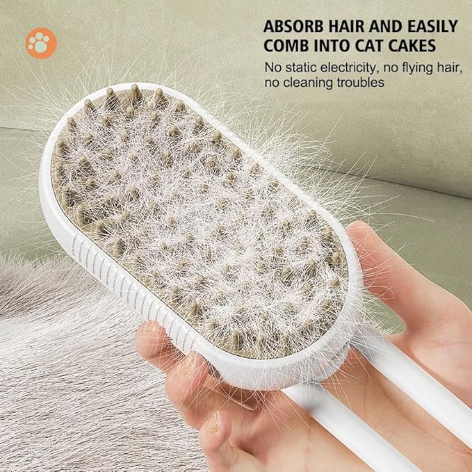 3-in-1 Cat Steamy Brush Self-Cleaning Dog Grooming Brush Electric Pet Massage Comb Pet Supplies