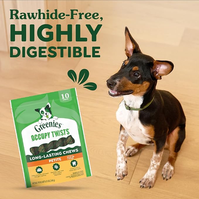 Greenies Occupy Twists Natural Dog Treats Petite
