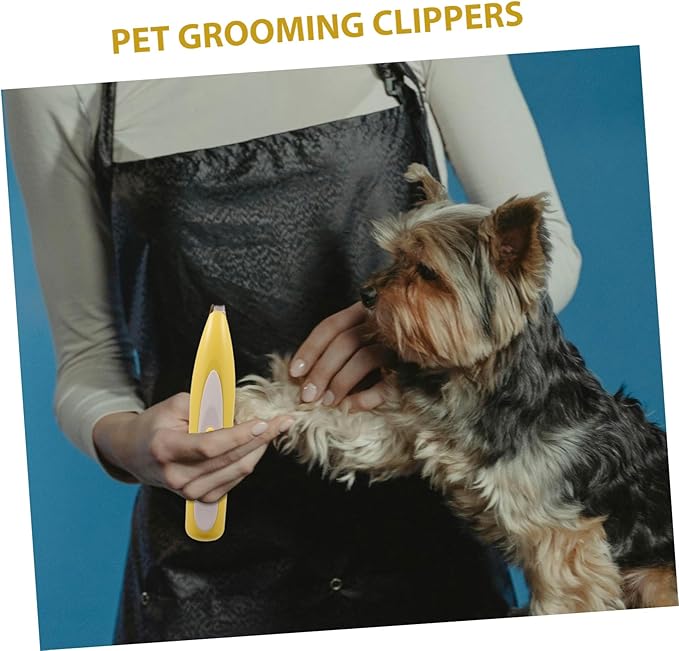 YARNOW Silent Electric PET Hair Clipper Rechargeable Dog and Cat Grooming Trimmer Cordless Hair Removal Tool for Paws Ears and Face Professional PET Grooming Clippers LED Display