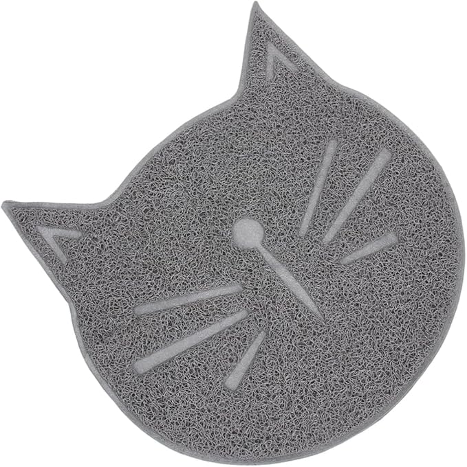 DOITOOL 3 Pcs Non-Slip Cat Litter Mat Pet Litter Tracking Mat for Cat Large Cat Feeding Pad