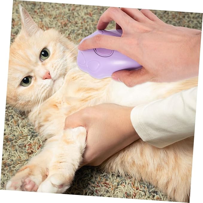 SUPVOX 2pcs Pet Dog Steam Brush Self-cleaning Electric Cat Bath Brush for Grooming Massaging Compact Design for Cats Dogs Versatile Tool