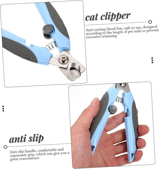 Garneck Convenient Cat Clipper Professional Pet Nail Trimmer Ergonomic Design for Safe Easy Clipping Portable Cat Grooming Tool