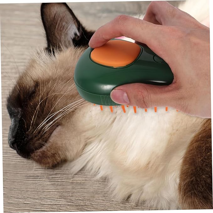 Cat Grooming Steam Brush Dog Bath Brush for Easy Cleaning Cat Massage Tool in Adorable for Removing Tangled and Relaxation
