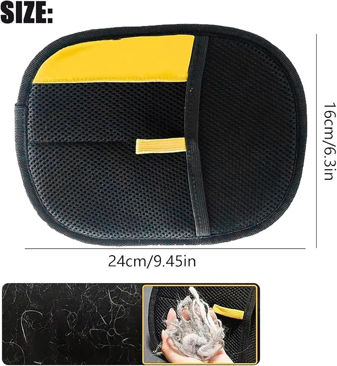 Pet Hair Removal Glove, Electrostatic Pet Hair Remover Glove, Double-Sided Grooming Gloves, Cat & Dog Hairs Remover for Couch/Furniture/Carpet
