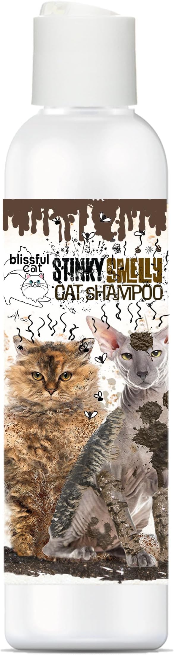 The Blissful Dog Stinky Smelly Cat Shampoo, 8-Ounce