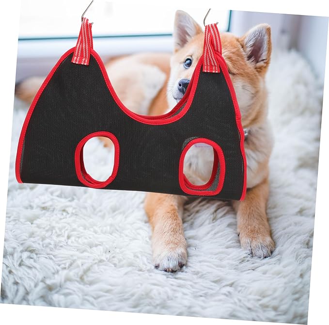 VANZACK 1set Pet Grooming Hammock for Small to Medium Cats Dogs Sturdy Nail Trimming Assistant Pet Comb and Clipper for Home Shops Random Accessories