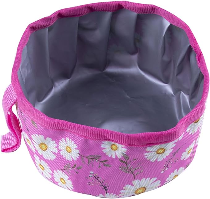 Pet Bowl Food Bowls Dogs Oxford Foldable Treat Dry Food Water Camping Feeding Watering Supplies Oxford Fabric Dog Lightweight Travel Outdoor Feeding