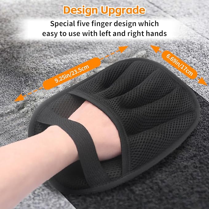 Pet Hair Removal Glove for Cats & Dogs Reusable Electrostatic Pet Hair Remover Glove for Clothing, Couch, Carpet, Furniture, Great Alternative to Pet Lint Roller