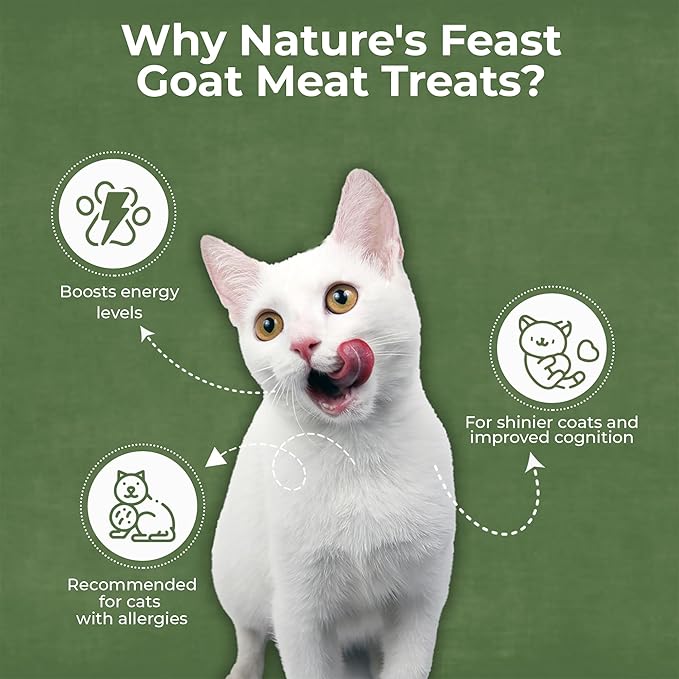 Pawfect Nature's Feast Freeze-Dried Chicken Breast Treats for Cats Low Fat for Weight Control & Muscle Care All Natural No Grain Added Hypoallergenic Training Treat (200g/7.05oz)