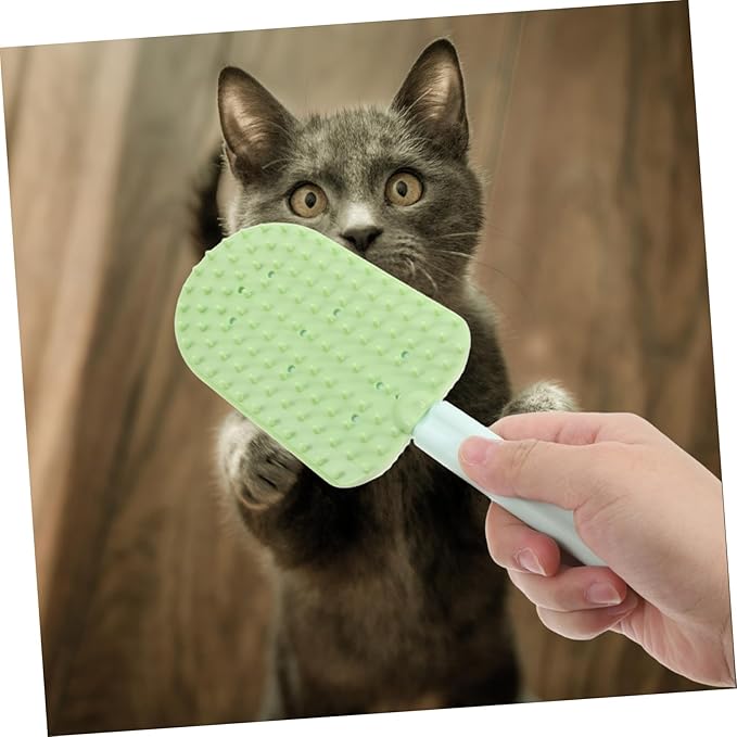 POPETPOP 3pcs Double-sided Cat Grooming Brush for Small Pets Hair Removal Spa Care Ergonomic Handle for Comfort Easy to Design for Indoor Use