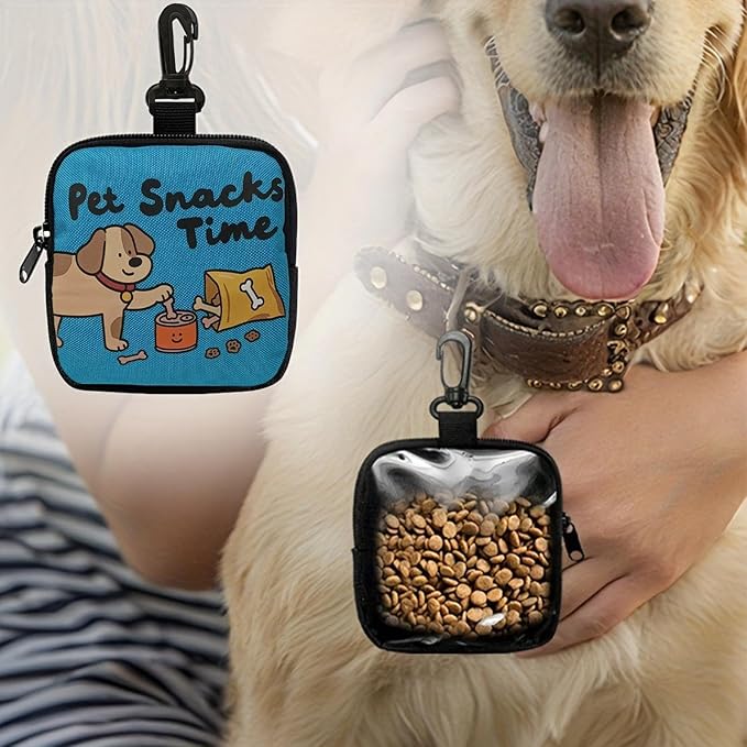 Dog Treat Bag, Portable Storage Pet Supplies, Dog Treat Waist Pouches for Training, for Walking Outdoor Camping Travel Vacation Hiking Adventure