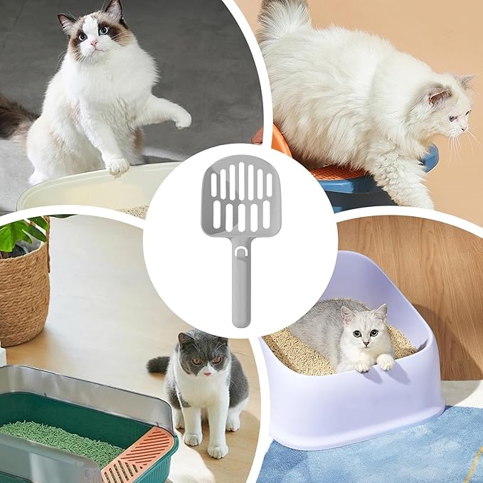Litter Scoop - Cat Poop Scooper, Durable Cat Poop Scoop | Non-Stick Litter Shovel, Cat Litter Training Tool for Effortless Cleanup and Waste Removal in Litter Box or Toilet Area
