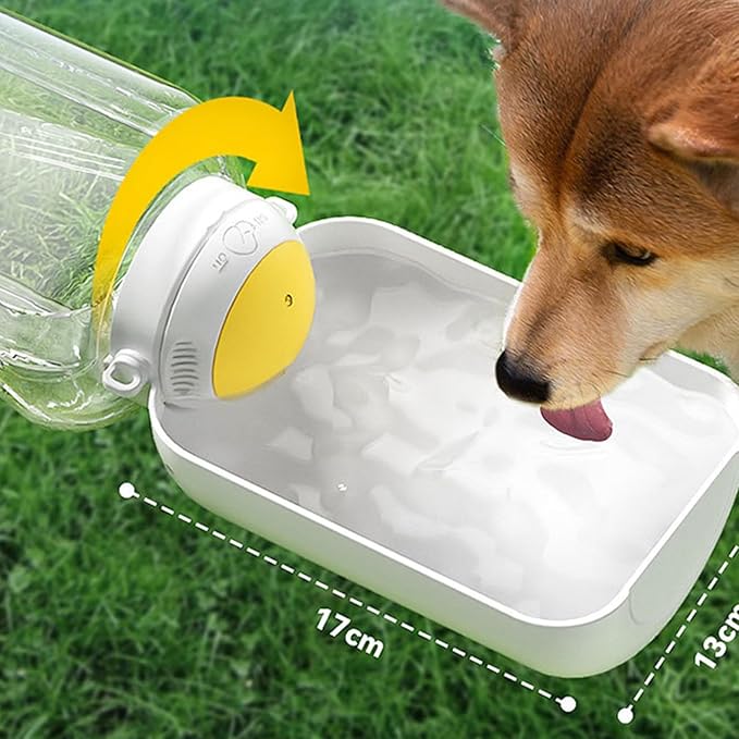 Portable Pet Water Food Feeding Bottles Large Capacity Dog Bottle Travel Food Container Drink Dog Supply Pet