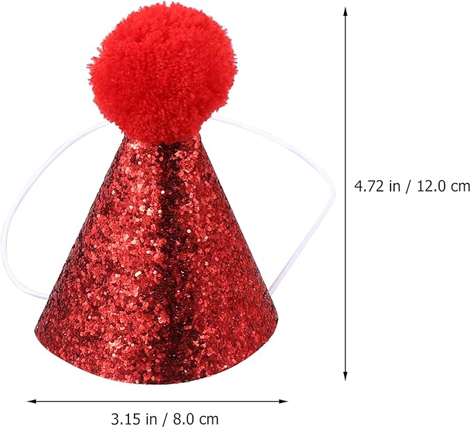 Cabilock Christmas Dog Headband Set 2pcs Red Hat and Bow Tie Pet Christmas Costume Accessories for Puppies Holiday Pet Supplies