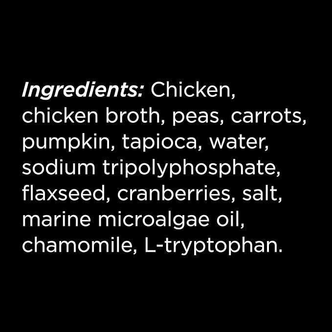 Go! Solutions Tranquility Minced Chicken with Gravy Topper for Dry Food with Broth, Healthy Wet Dog Treat to Support a Happy Mood, for Puppies, Adults, & Seniors, 2.8 oz Pouch (12 Pack)