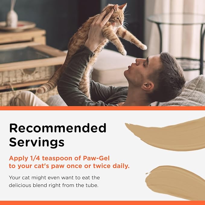 Nutri-Vet Hairball Paw Gel, Cat Hairball Remedy, Kitten Supplies, Hair Ball Relief for Cats, Grooming Aid, Fur Ball Remedy, Soybean & Coconut Oil, Chicken Flavor, 3 oz