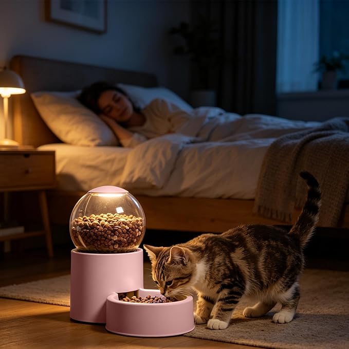 Automatic for Cats – Automatic Water Dispenser for Dogs, Home Dispenser for Pet Food | for Use in Indoor Patio Living Room Home Holidays, Travel and Weekend Getaways