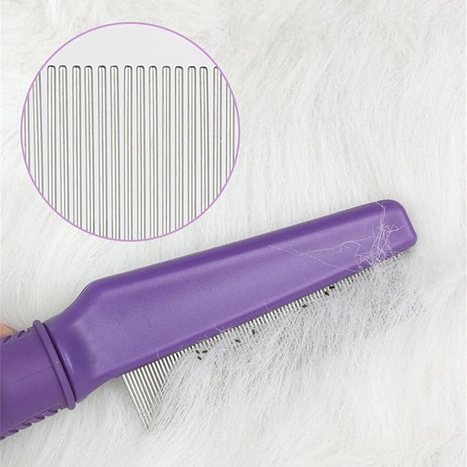 Gentle Massage Cats Grooming Brush ABS Deshedding Comb Reduces Shedding Enhances Maintenance Portable Pet Deshedding Tool