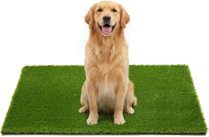 Artificial Grass Turf Grass for Dogs & Outdoor Use, Realistic Fake Lawn Grass for Patio, Garden, Balcony, Durable Turf for Indoor Outdoor Mats (47.3 x 31.5 in)
