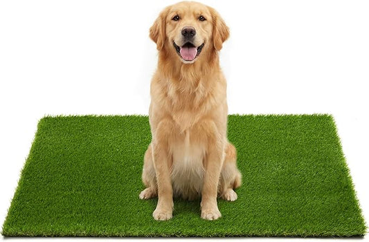 Artificial Grass Turf Grass for Dogs & Outdoor Use, Realistic Fake Lawn Grass for Patio, Garden, Balcony, Durable Turf for Indoor Outdoor Mats (47.3 x 31.5 in)