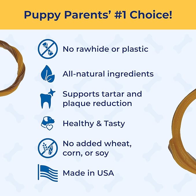 N-Bone Puppy Teething Ring Pumpkin Flavor, 3.6 Oz, 3 Rings