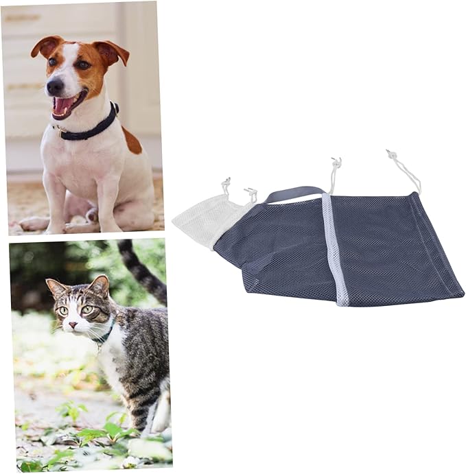 Kisangel Cat Shower Net Bag Breathable Pet Bathing Bag for Cats and Kittens for Grooming Bathing Nail Care and Treatment Strong and Tear-Resistant Design