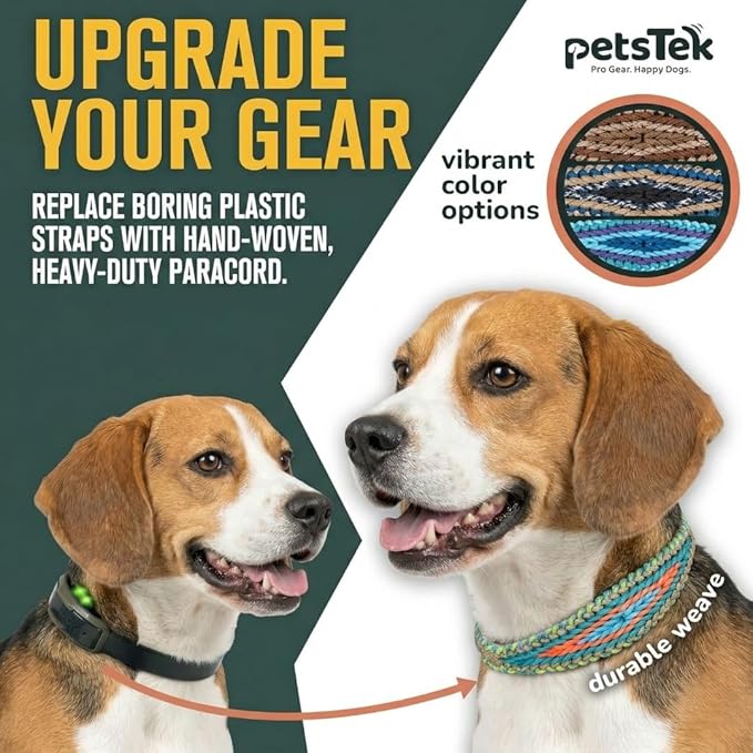 E-Collar Cover - for Medium Dogs with 16-22" Neck Size - Adjustable Nylon Cord, Quick Release Buckle, Heavy Duty Loop Strap Compatible with Dogtra, Educator, SportDog, Garmin, Bousnic, Jugbow (Baja)