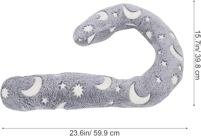 AYNEFY Dog Daily Supplies Orthopedic Support Soft PP Cotton Pet Bed for Cats and Small Dogs Ideal for Better Sleep Pain Relief and Travel Dog Neck Pillow C Shaped