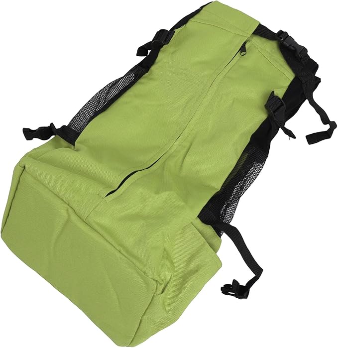 Drfeify Pet Carrier Backpack Ventilated Mesh Comfortable Front Back for Outdoor Traveling Cat Dog Supplies (Green)