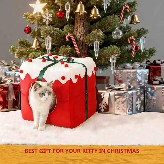 Cat Sleeping Bag for Indoor Cats - Pet Slipper Cave Bed for Indoor Cats and Small Dogs, Cozy & Soft Plush, Anti-Slip & Durable, Washable for Kittens and Puppies