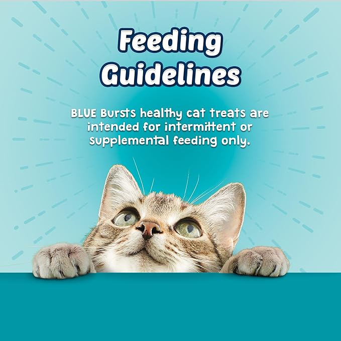 Blue Buffalo Bursts Crunchy & Creamy Cat Treats, Great for Training, Savory Seafood, 5-oz Bag