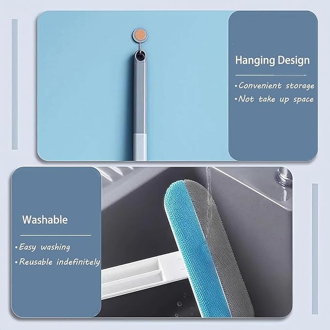3-in-1 Pet Hair Remover, Multifunctional Hair Removal Brush, Multifunctional Pet HairRemover with Long Handle, Window Screen Cleaning Brush, for Carpets, Couches, Beds, Car Seats (1Pcs)