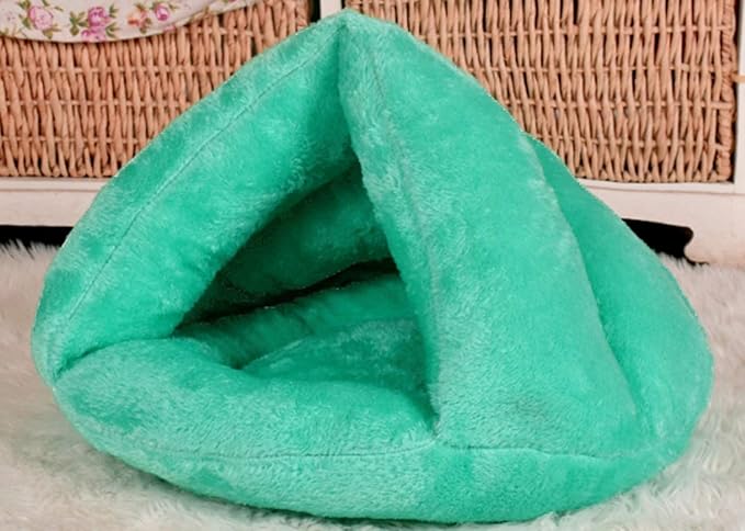 Pet Tent Cave Bed for Small Medium Puppies Kitty Dogs Cats Pets Sleeping Bag Thick Fleece Warm Soft Dog Cuddler Burrow House Hole Igloo Nest Cozy Bed for Cat Puppy