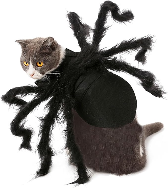 Pet Costume Dark Funny Spiders Animal Cosplay Dress Accessories Halloween Supplies Cosplay Furry Costume