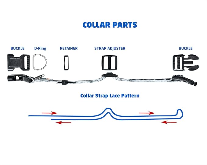 MS-5 Automatic Pet Door Collar by High Tech Pet, Genuine Dog Collar for Power Pet Doors - Deluxe Strap (Paw, Extra Large) - DC-PAW-MS5-XL