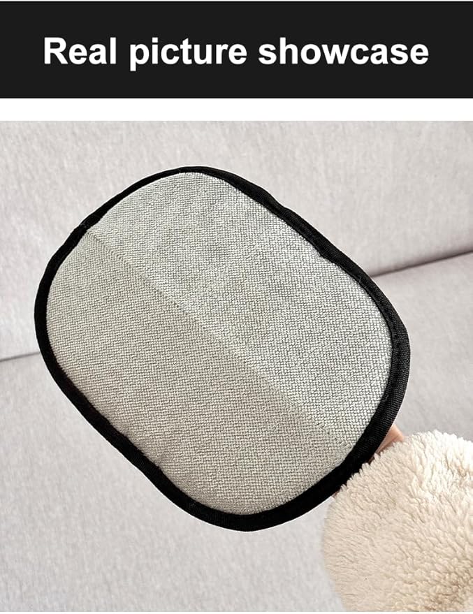 AllNOneStop Pet Hair Removal Glove for Cats &Dogs - Gentle Deshedding Grooming Mitt, Reusable Hair Remover for Furniture and Clothes